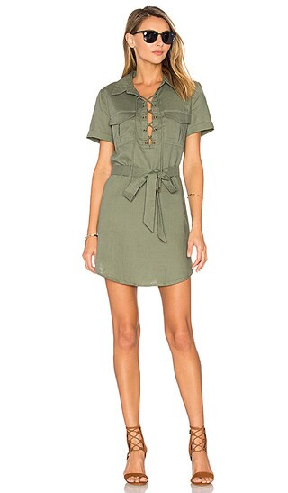 L'Academie The Safari Dress in Fern | Revolve Clothing