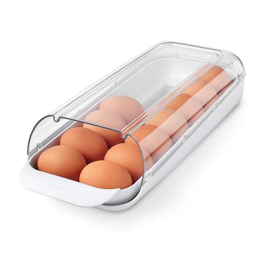 YouCopia FridgeView Rolling Egg Holder, BPA-Free Stackable Eggs Organizer with Removable Tray for... | Amazon (US)