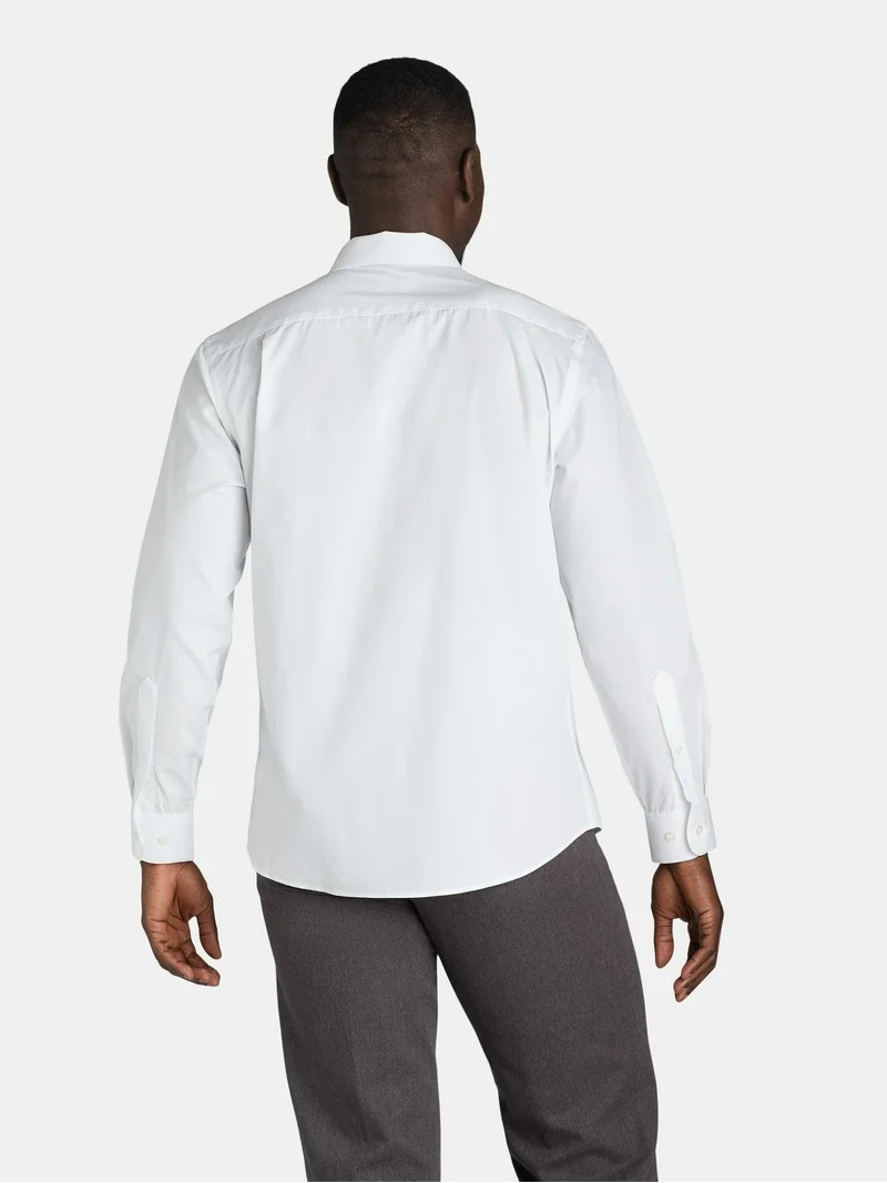 George Men's Dress Shirt with Long Sleeves, Sizes S-3XL | Walmart (US)