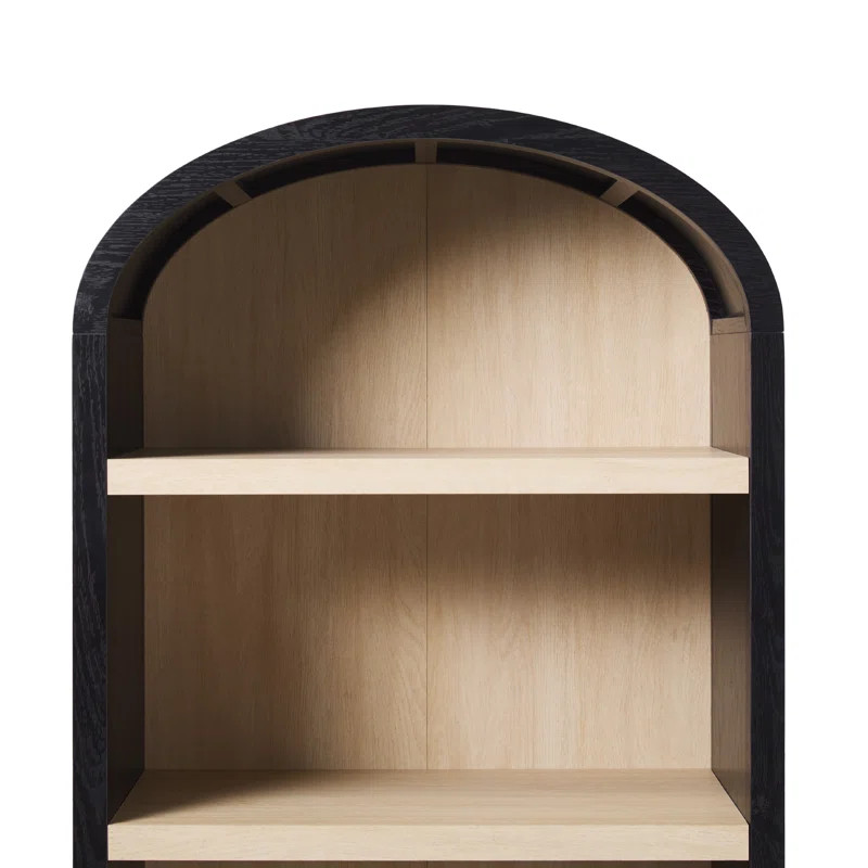 Sitarski Curved Arch 5-Shelf Bookcase | Wayfair North America