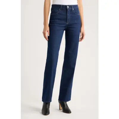 PAIGE Stevie High Waist Straight Leg Jeans in Amora at Nordstrom, Size 24 | Nordstrom