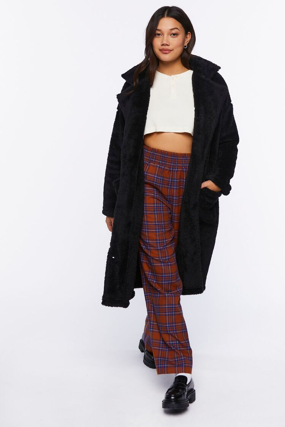 Fleece Longline Coat | Forever 21 (US)