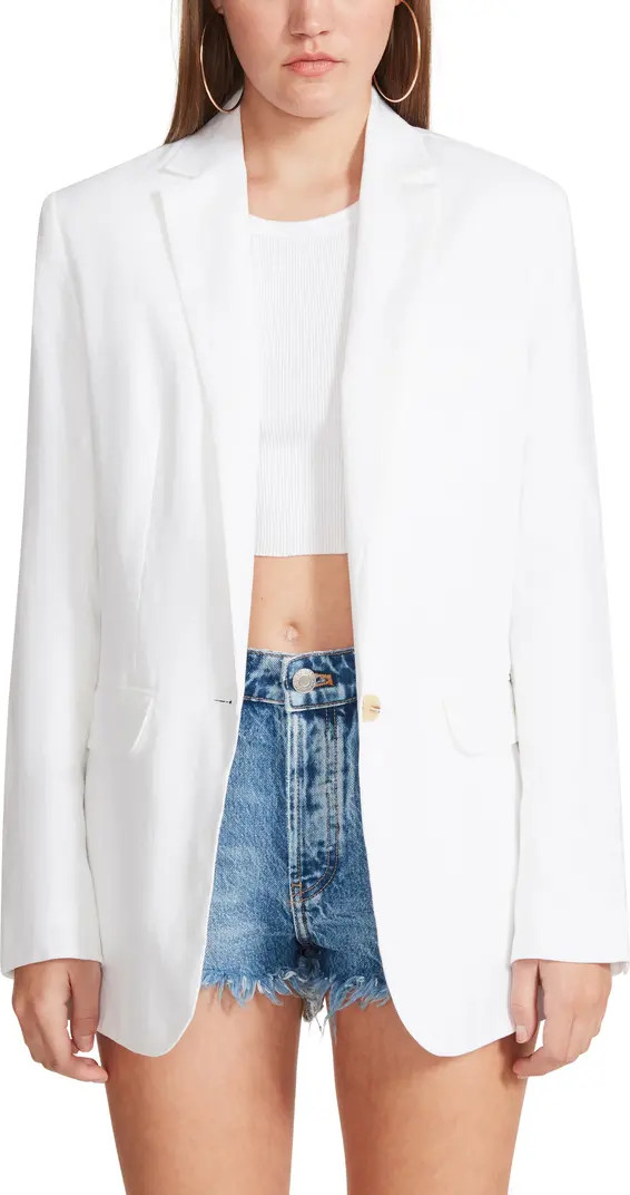 On the Edge Linen Blend Blazer | Nordstrom