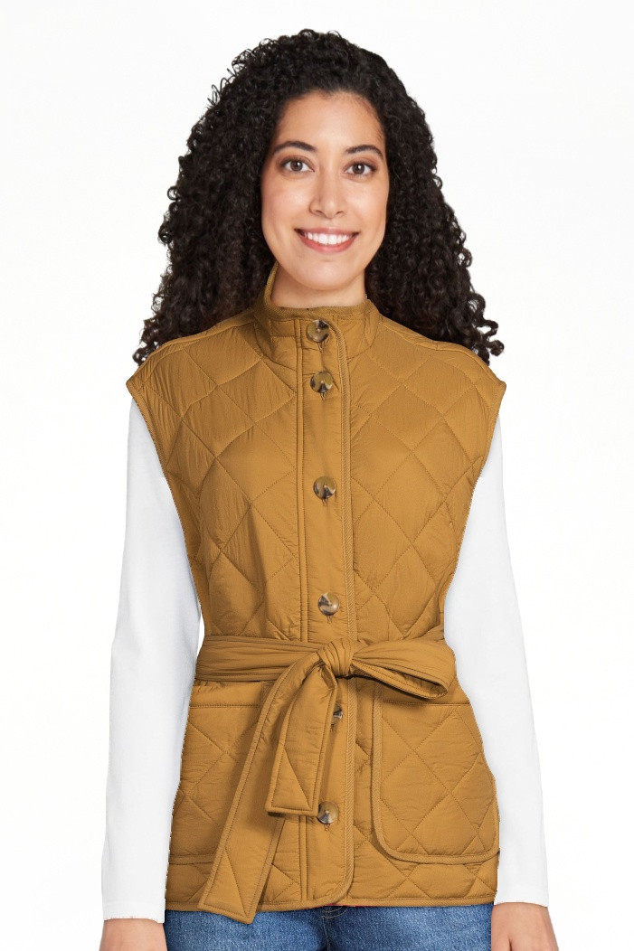 Free Assembly Women's Quilted Vest with Belt, Sizes XS-XXL | Walmart (US)
