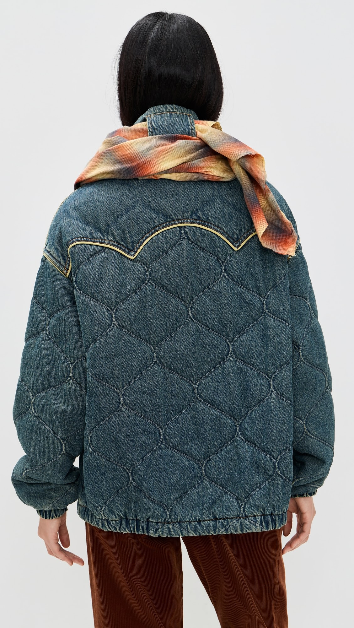 Kate Denim Jacket with Scarf | Shopbop