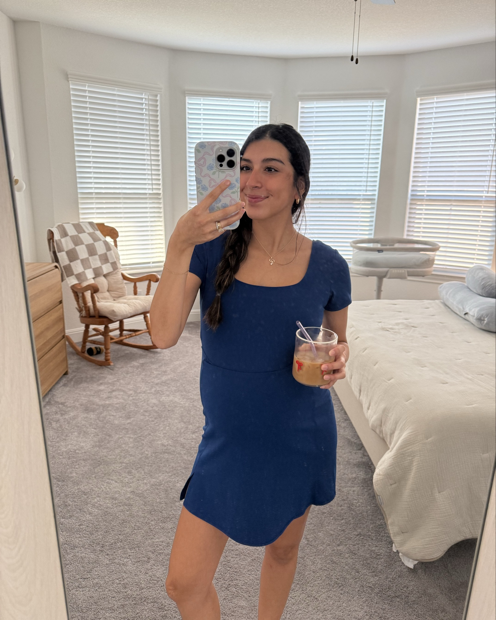 maternity authentic dress 💙 wearing my true size small 