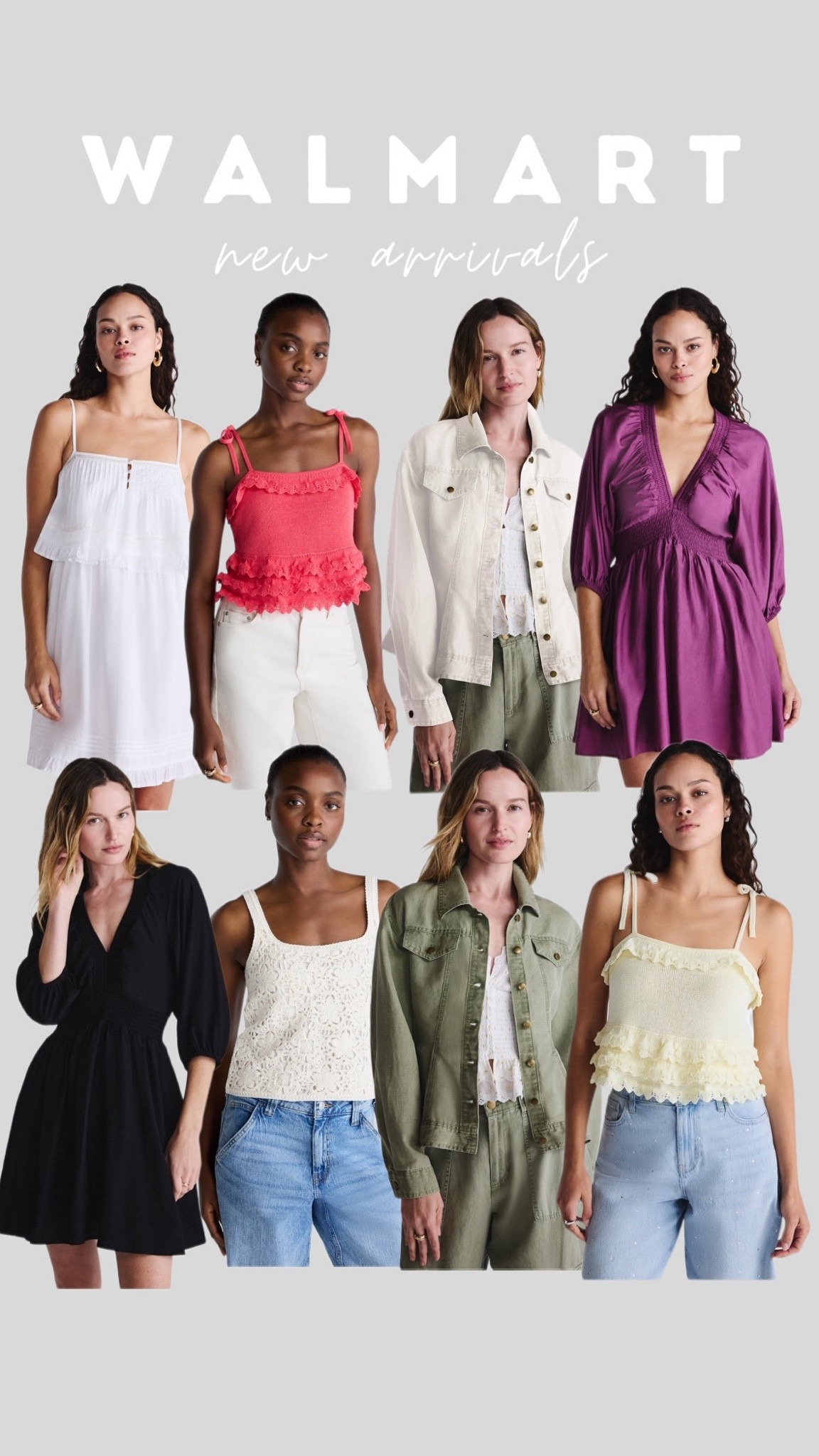 Walmart’s newest arrivals are looking so good right now. Pretty tops, easy dresses, lightweight layers, and affordable pieces that look far more expensive than they are. 🤍 #WalmartFashion #NewArrivals #AffordableStyle #WalmartFinds #SummerFashion #MomStyle

#LTKmomlife #LTKSaleAlert #LTKActive