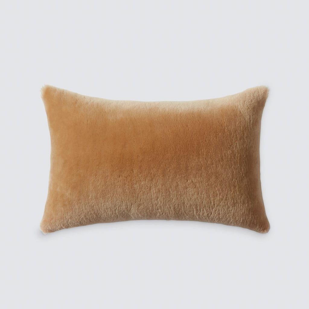 Sheepskin Lumbar Pillow - Tan | The Citizenry