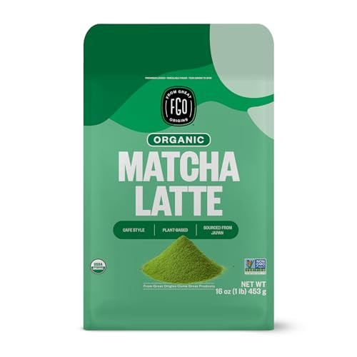 FGO Organic Matcha Latte Powder, 16 Ounce | Amazon (US)