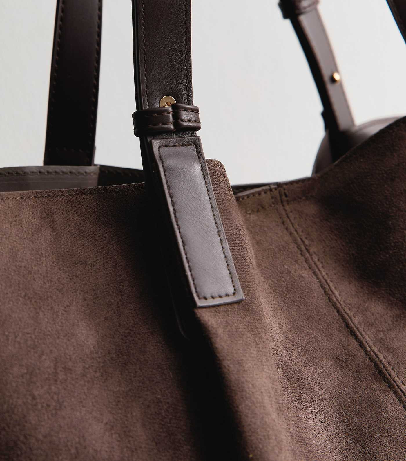 Brown Faux Suede Shopper Tote Bag | New Look | New Look (UK)