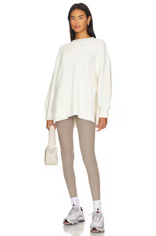 Varley Mae Longline Sweatshirt in Egret from Revolve.com | Revolve Clothing (Global)