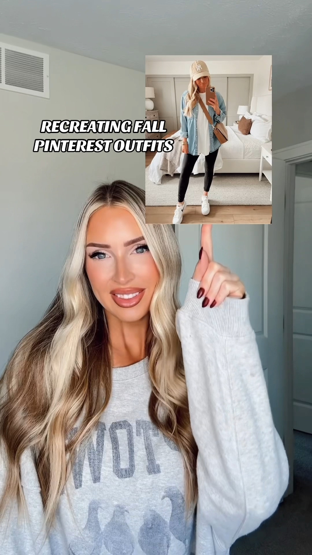 Recreating Fall Pinterest Outfits 🍂 this is a classic casual outfit for transitioning into the cooler months & you can swap the tshirt for a tank top or long sleeve👌🏼 

#LTKFindsUnder100 #LTKFindsUnder50 #LTKStyleTip