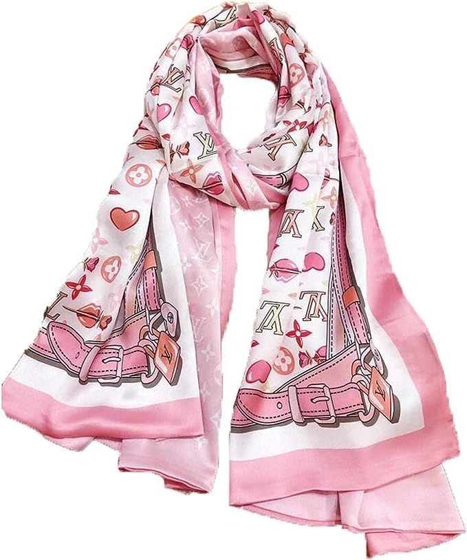 Women's and men's luxury fashion silk scarves, festivals and birthday gifts are suitable for all ... | Amazon (US)