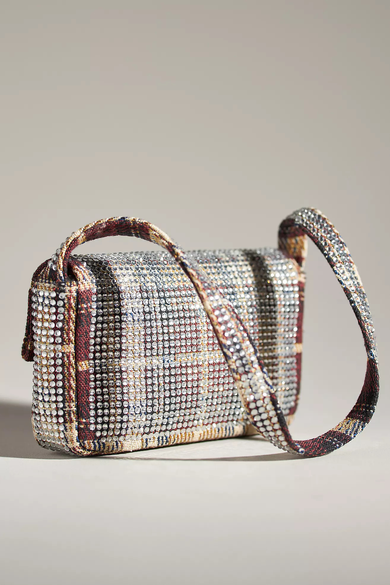 The Fiona Beaded Bag: Rhinestone Plaid Edition | Anthropologie (US)