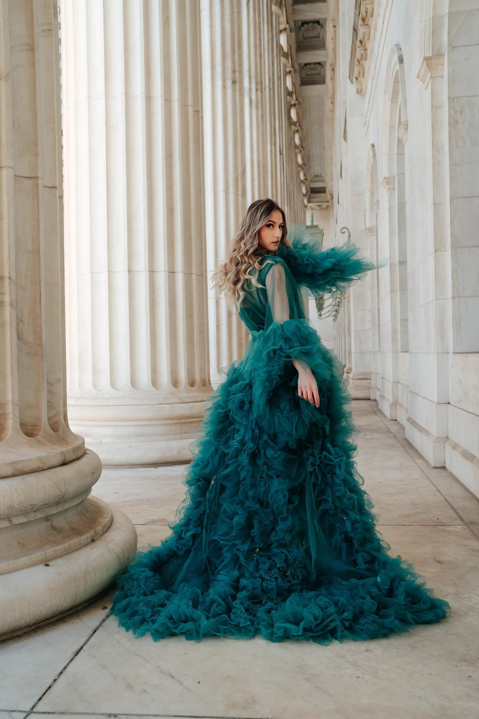Green Tulle Robe | RENTAL DRESS | Maternity | Fashion | Engagement | Photography | Family | Tulle... | Etsy (Global)