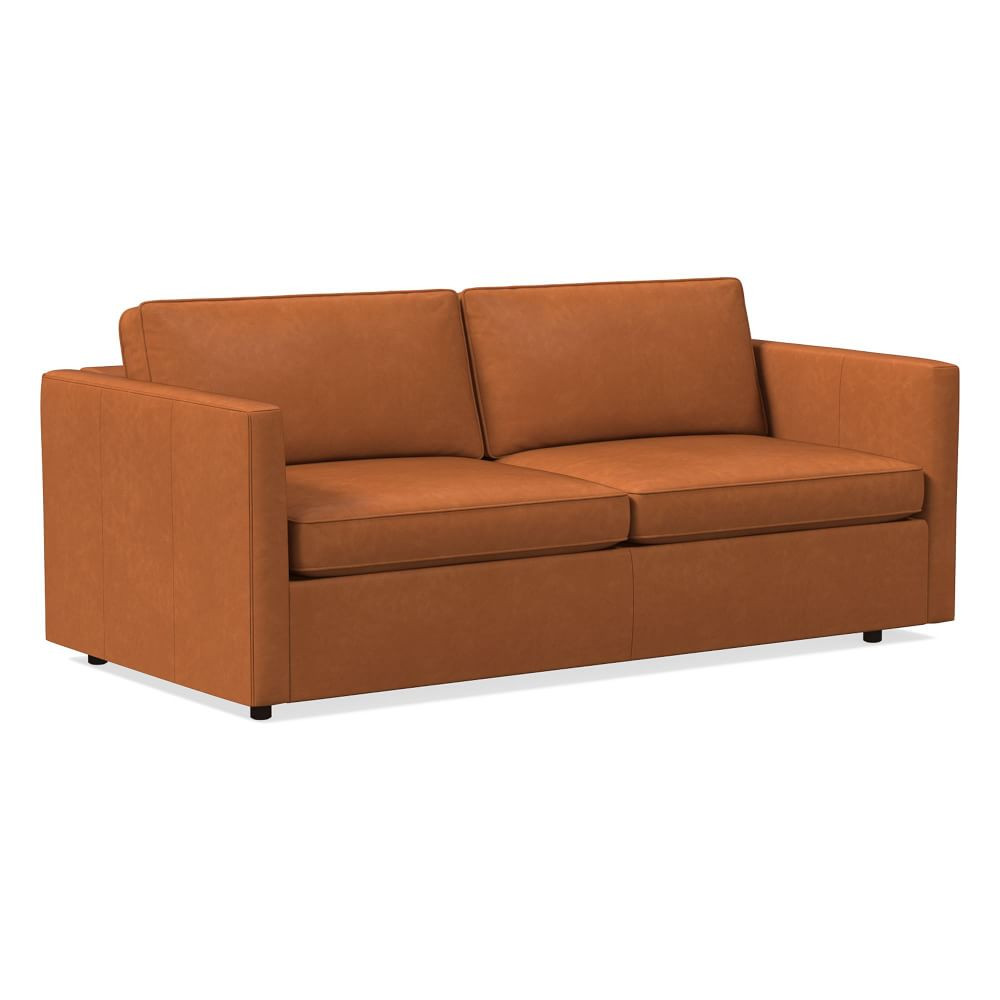 Harris Leather Queen Sleeper Sofa (74") | West Elm (US)