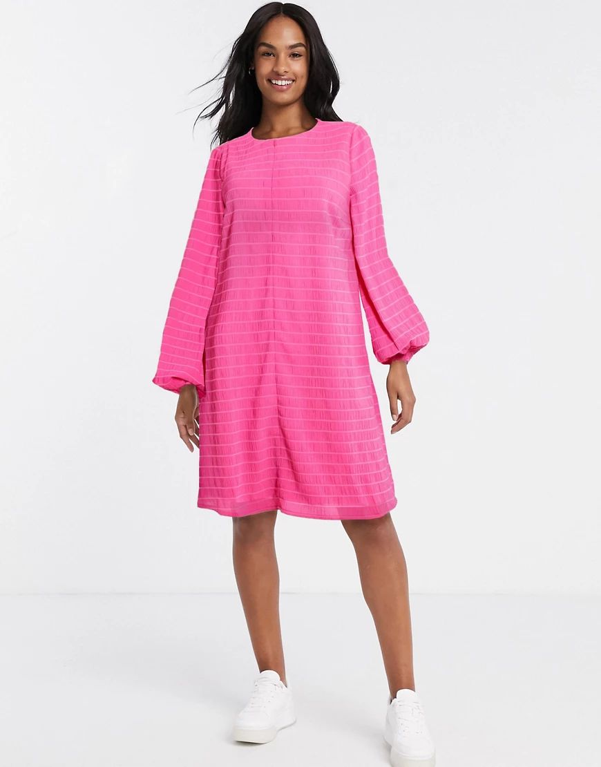 Vila oversized swing t-shirt dress in pink | ASOS (Global)