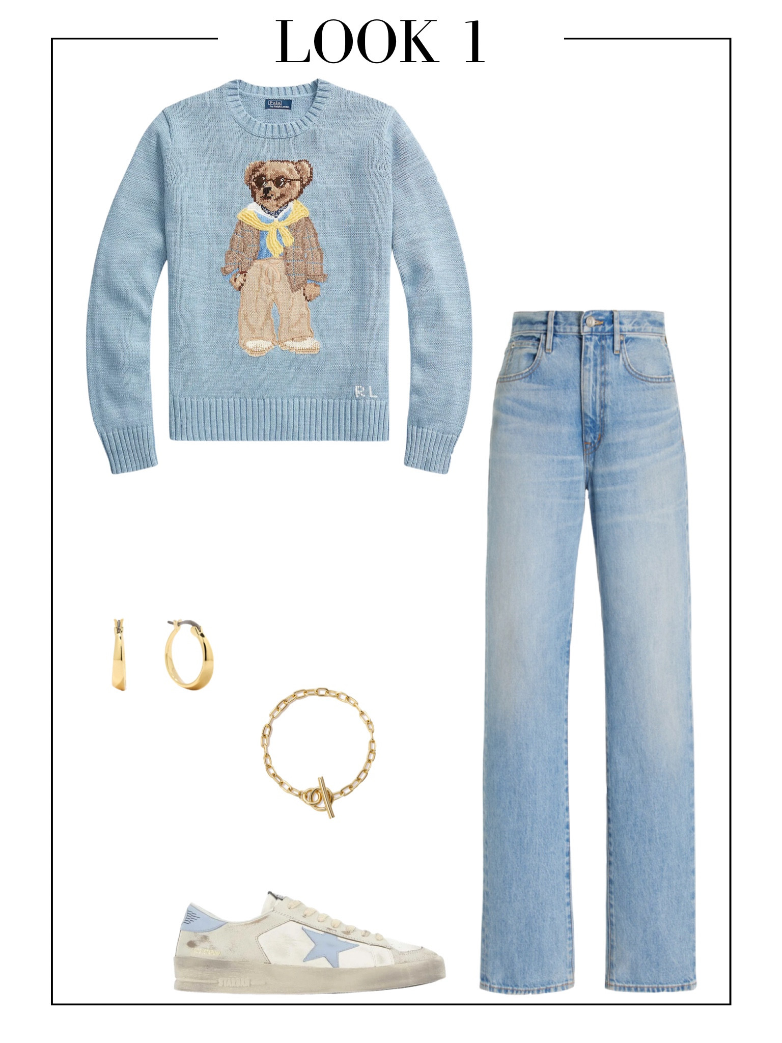 Casual outfit ❄️ The Ralph Lauren Polo Bear is one of my favorites! I really love this blue color on this Polo Bear sweater. I styled it with a light-wash blue jean and a pair of sneakers.

( Outfit , Fashion , Ralph Lauren Polo Bear sweater , Blue jeans , Gold jewelry , Golden Goose )

#LTKSeasonal #LTKstyletip