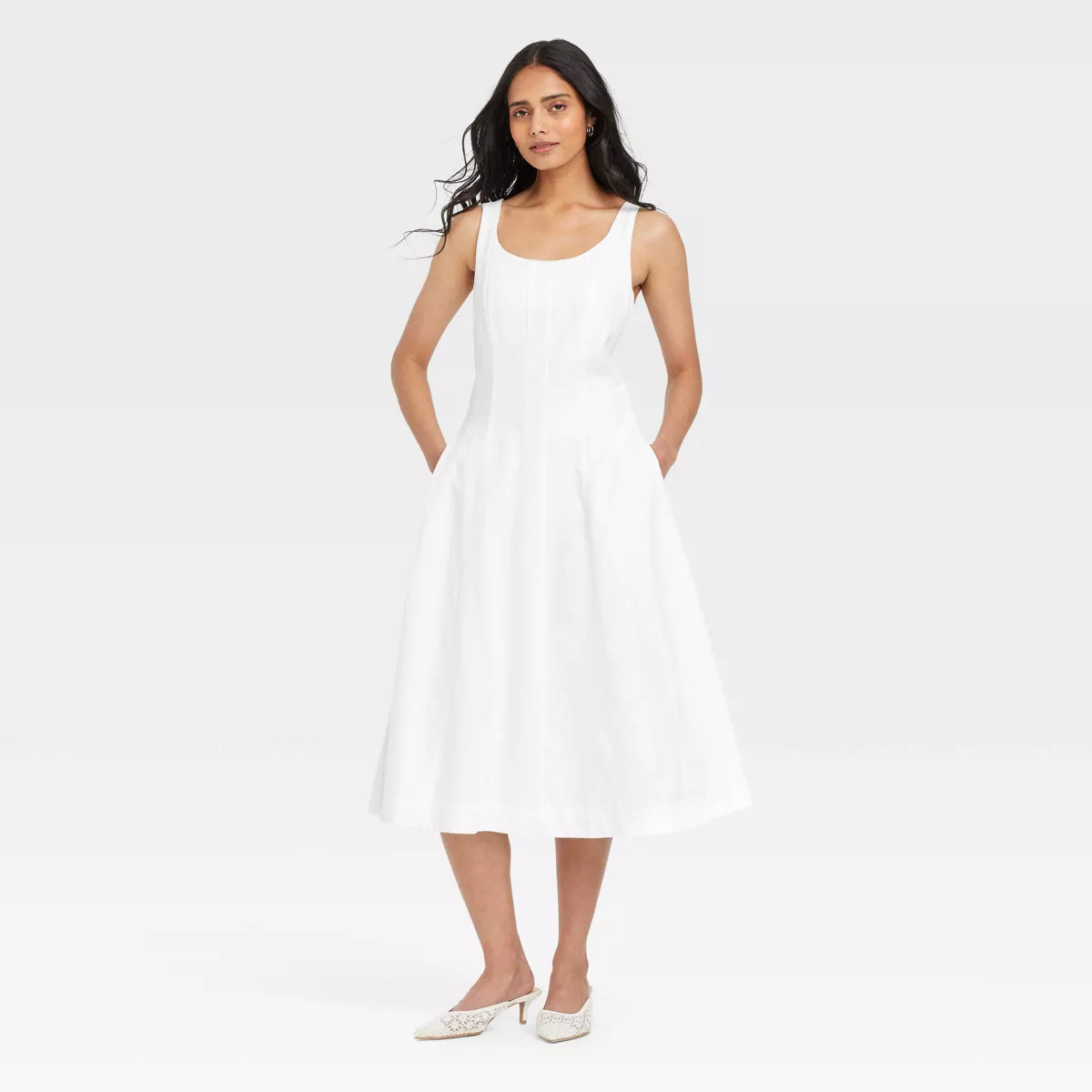 Women's Corset Midi A-Line Dress - A New Day™ | Target