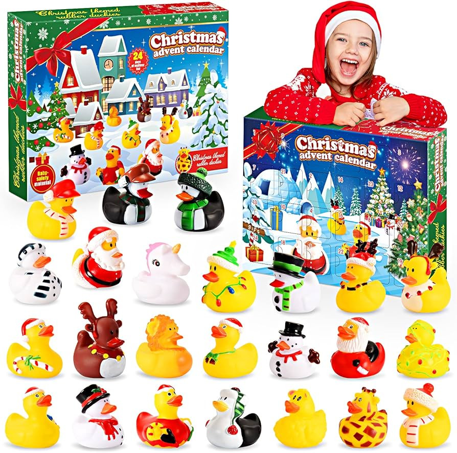 Advent Calendar 2023 Kids, Rubber Ducks Gifts for Girls Boys Christmas Countdown Calendar 2023 Ch... | Amazon (US)