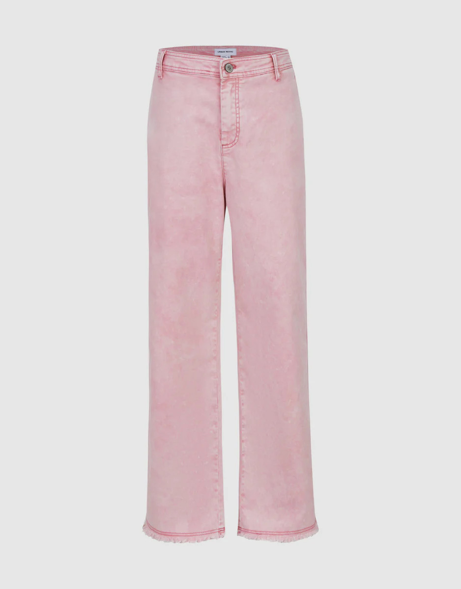 Raw Hem Wide-Leg Pants | Urban Revivo