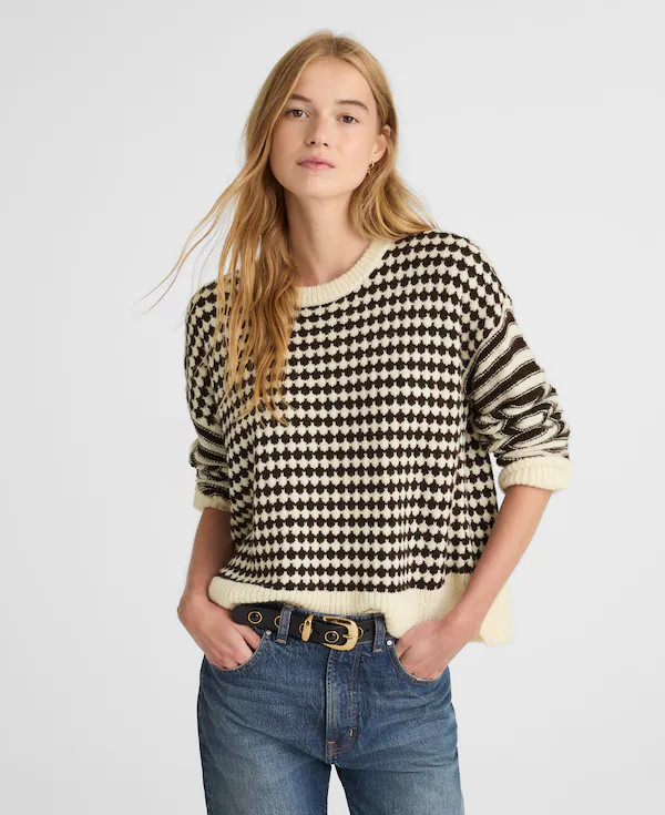 Mixed Stripe Pullover Sweater | Madewell | Madewell