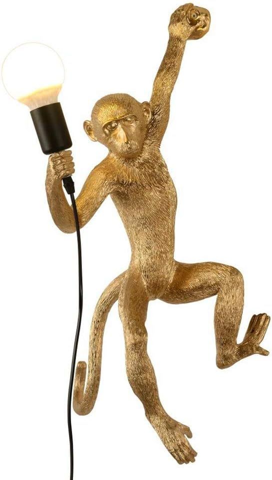 CHABEI Industrial Wall Lighting Fixture Vintage Resin Monkey Light Wall Lamp for Living Room Chil... | Amazon (US)