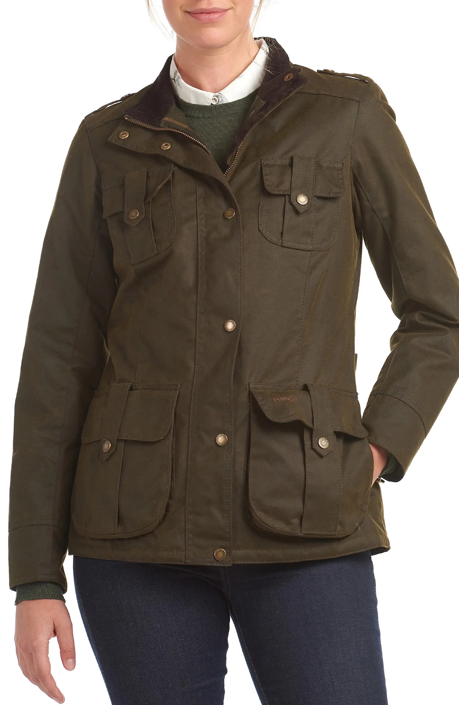 Barbour Winter Defense Waxed Utility Rain Coat | Nordstrom | Nordstrom