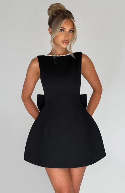 Carrie Mini Dress - Black | Babyboo (global)
