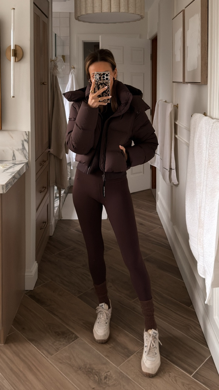 Today’s pilates look with tonal browns and my new puffer! Jacket and sweater size small, leggings and bra size 4

#LTKActive #LTKootd #LTKfitnessgoals