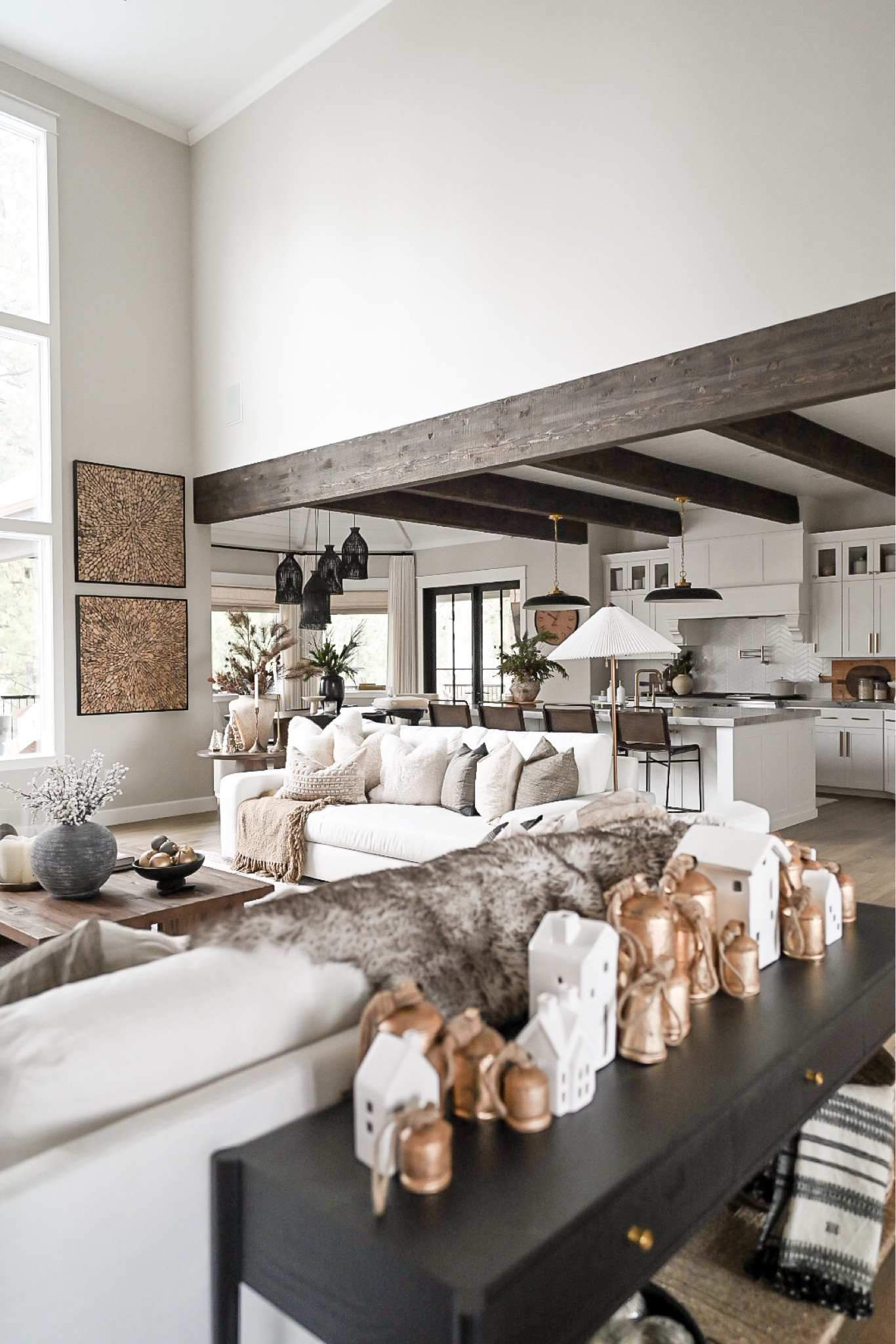 Happy Halloween! Sharing a glimpse in my transitioning home for winter holiday season! 

Garland. Christmas decor. Console decor. Holiday decor 

#LTKhome #LTKSeasonal #LTKHoliday