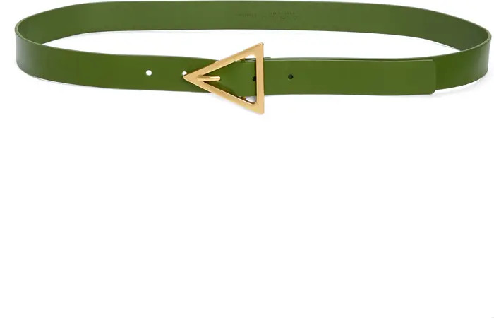Triangle Buckle Leather Belt | Nordstrom