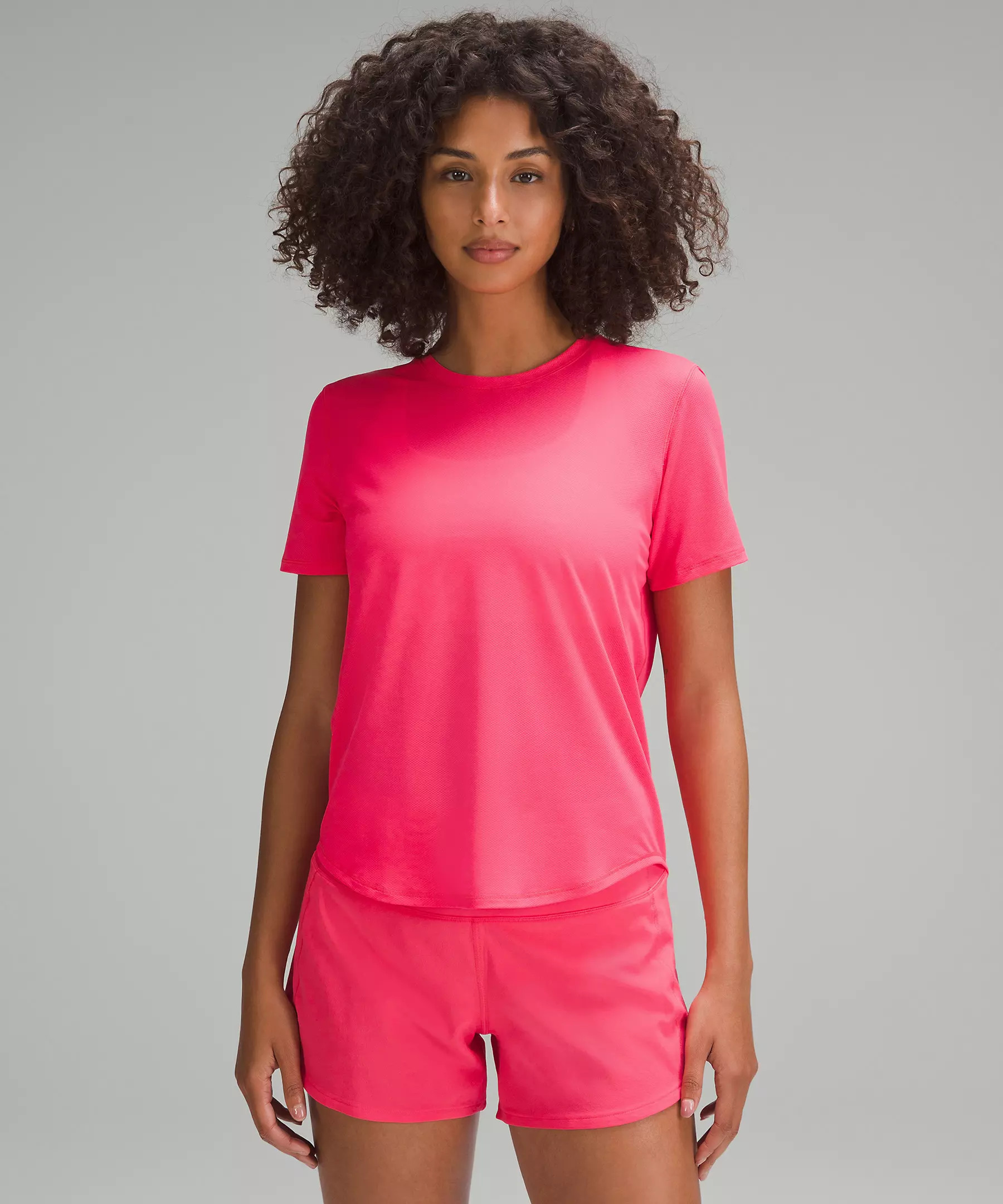 High-Neck Running and Training T-Shirt | Women's Short Sleeve Shirts & Tee's | lululemon | Lululemon (US)