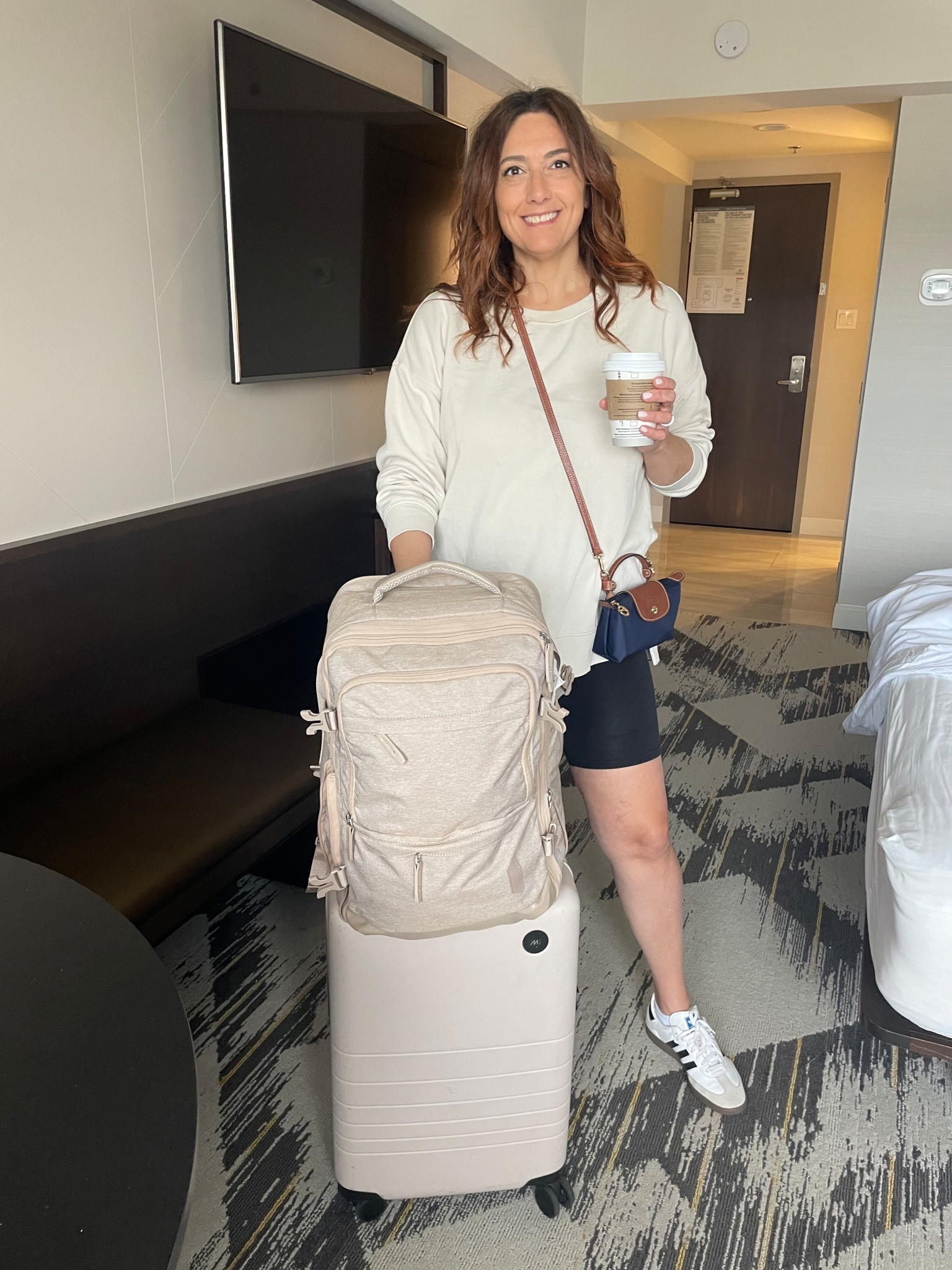 Settled our older one in back to university and comfort is key! Also this travel backpack is amazing and hold so much. Perfect for a carry on or for short trips when they come home.

#LTKover50style #LTKmidsize #LTKcanada