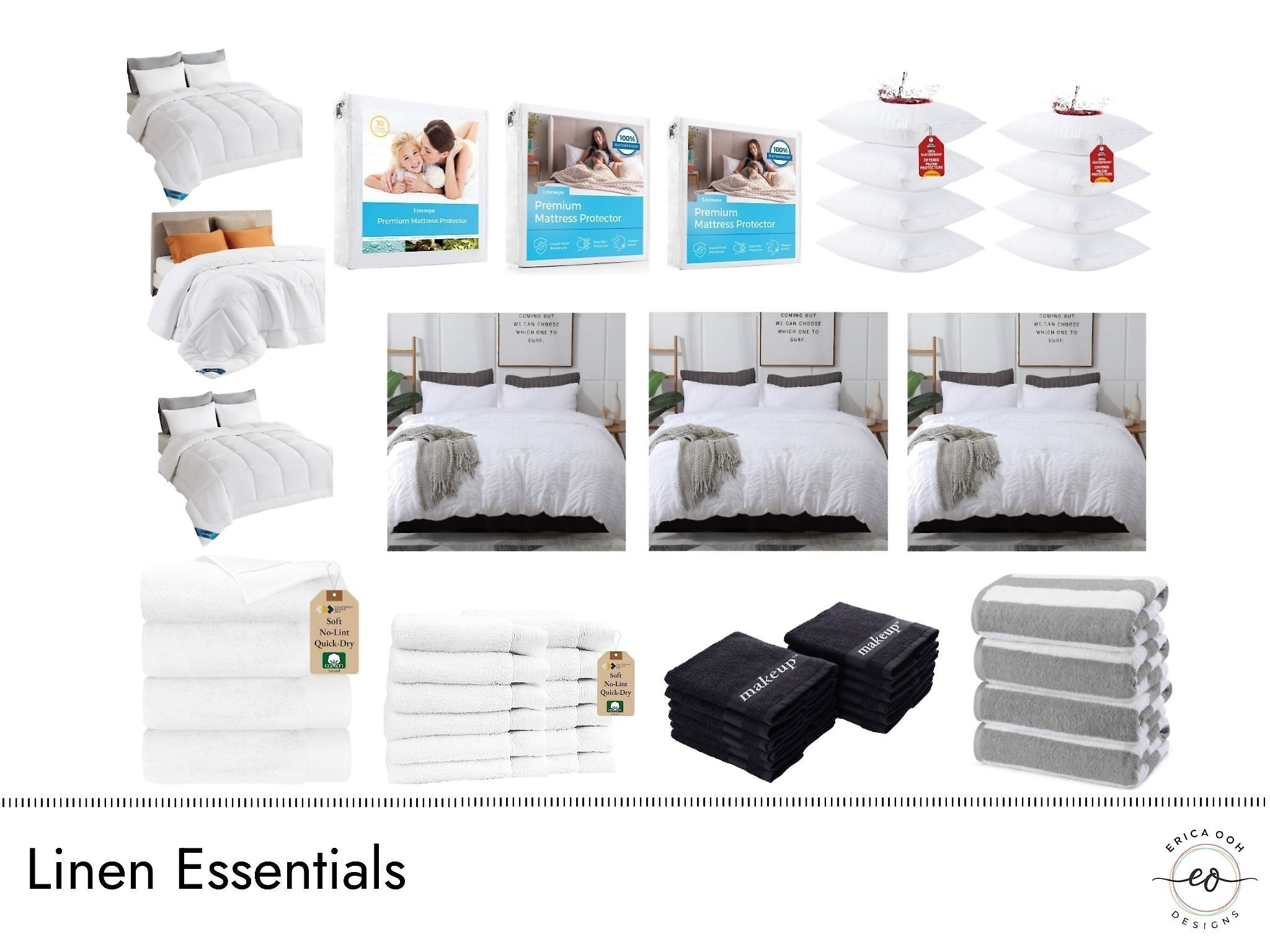 Airbnb Linens That Guests Love. Here’s my go-to linen checklist for every vacation rental:

✔️ Hotel-quality sheets and pillowcases
✔️ Premium mattress protectors (non-negotiable)
✔️ All-season comforters
✔️ Stylish duvet covers for fast swaps
✔️ Plush towels that last

Pro tip: Rotate 2–3 full sets of linens per bed to streamline cleaning and avoid turnover delays. 

 #AirbnbLinens #VacationRentalLinens #AirbnbBedding #AirbnbHostTips #FirstTimeAirbnbHost #LTKHome