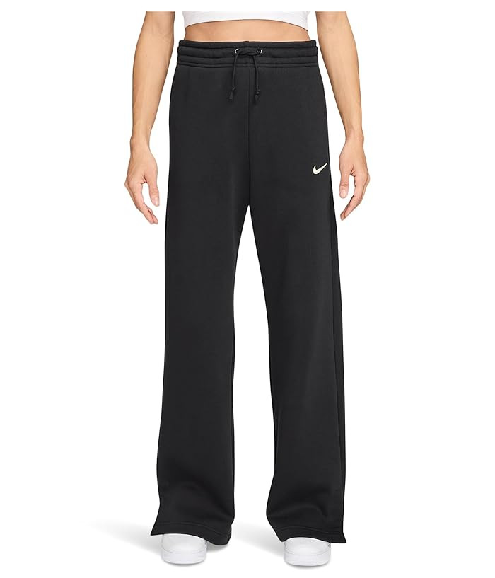 Nike Sportswear Phoenix Fleece High-waisted Wide-leg Pants Women's Casual Pants Fauna Brown/Sail : XS (US 0-2), Cotton/Polyester | Zappos.com