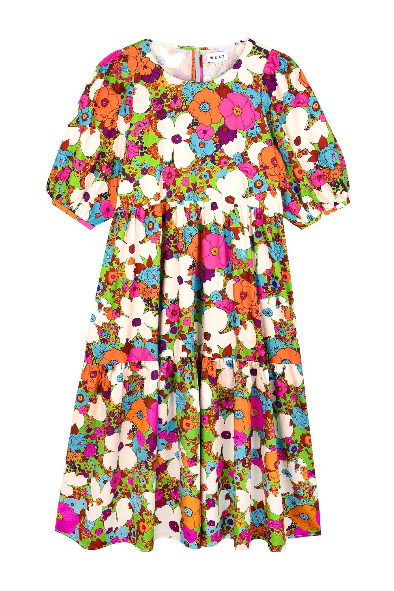 Rosemary Dress  Acid Floral | WRAY