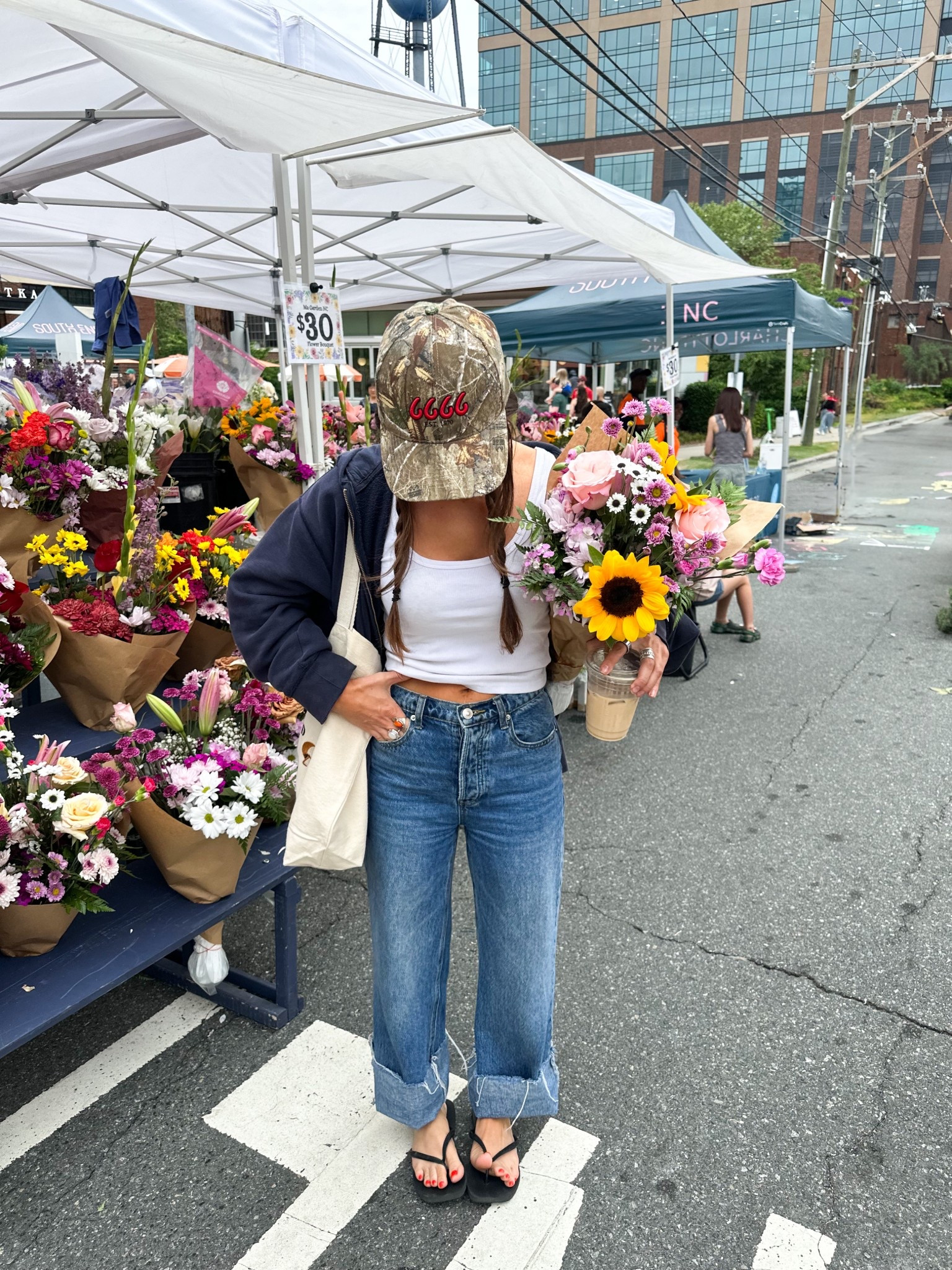hat is boot barn, zip up is thrifted but linked similar that I have and love and my fav jeans are true to size I’m wearing a 24 