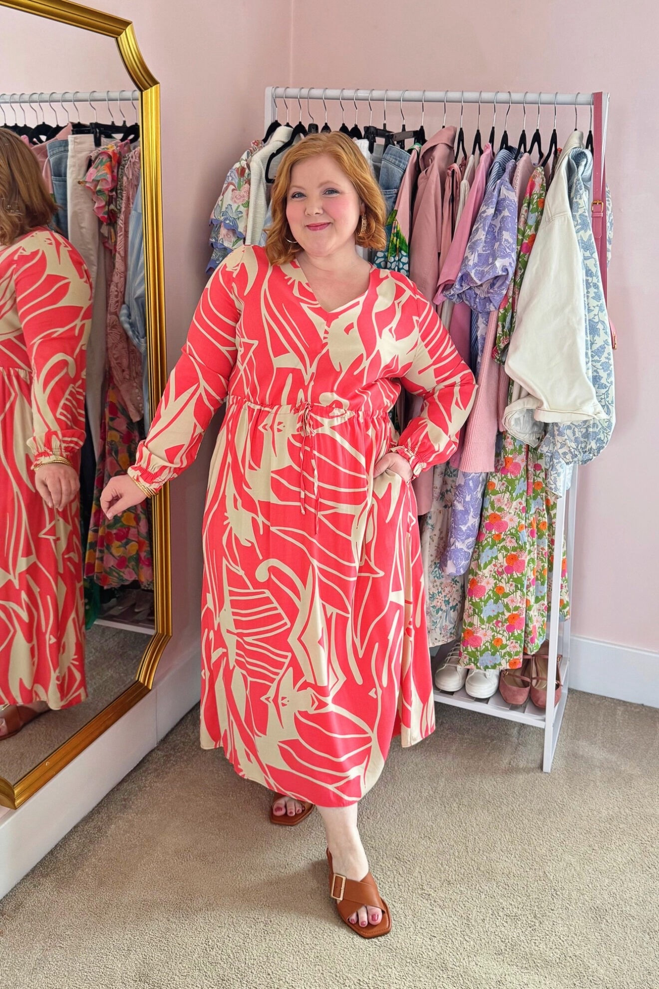 Caftan Dress that can Double as a Swim Coverup

I’m wearing this Abstract Print Long Sleeve Dress (sizes 12/14-32/34; $89.95) in the size 16/18. It’s a lightweight viscose fabric with no stretch, but the sleeve cuffs are elasticized and the waist has an adjustable drawstring. The colors and pattern say ‘tropical vacation’ to me, and this is definitely a print you’ll wear all through the summer too. I can see packing this dress along on vacation to wear over your swimsuit at the beach but also out to dinner. Use code WWWULLA to get this dress for $59.

#LTKPlusSize #LTKMidsize #LTKootd