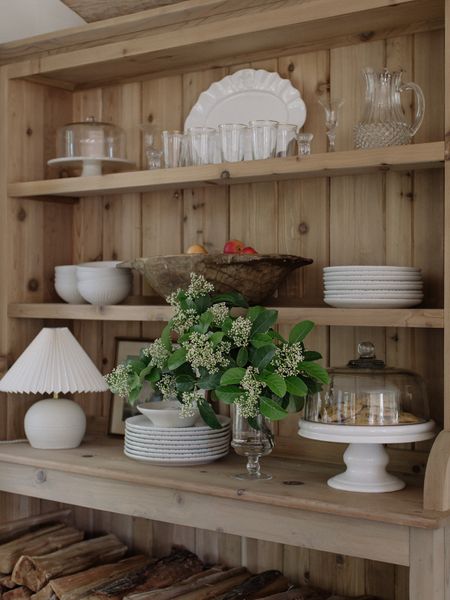 Spring Hutch in our dining room 

#LTKhome #LTKSeasonal
