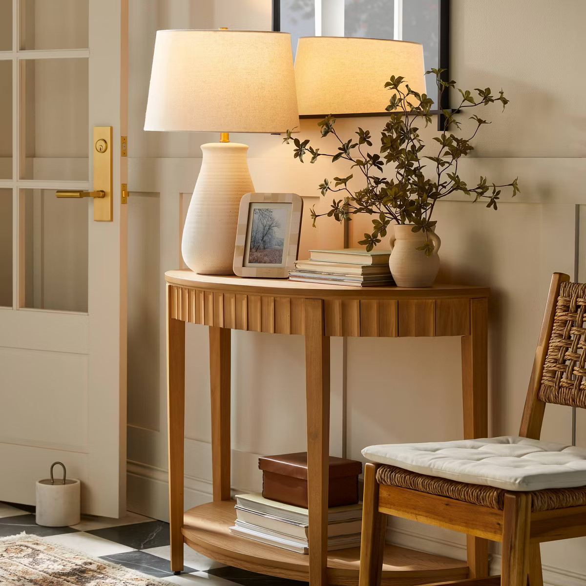 Ceramic Speckled Table Lamp White - Threshold™ designed with Studio McGee | Target