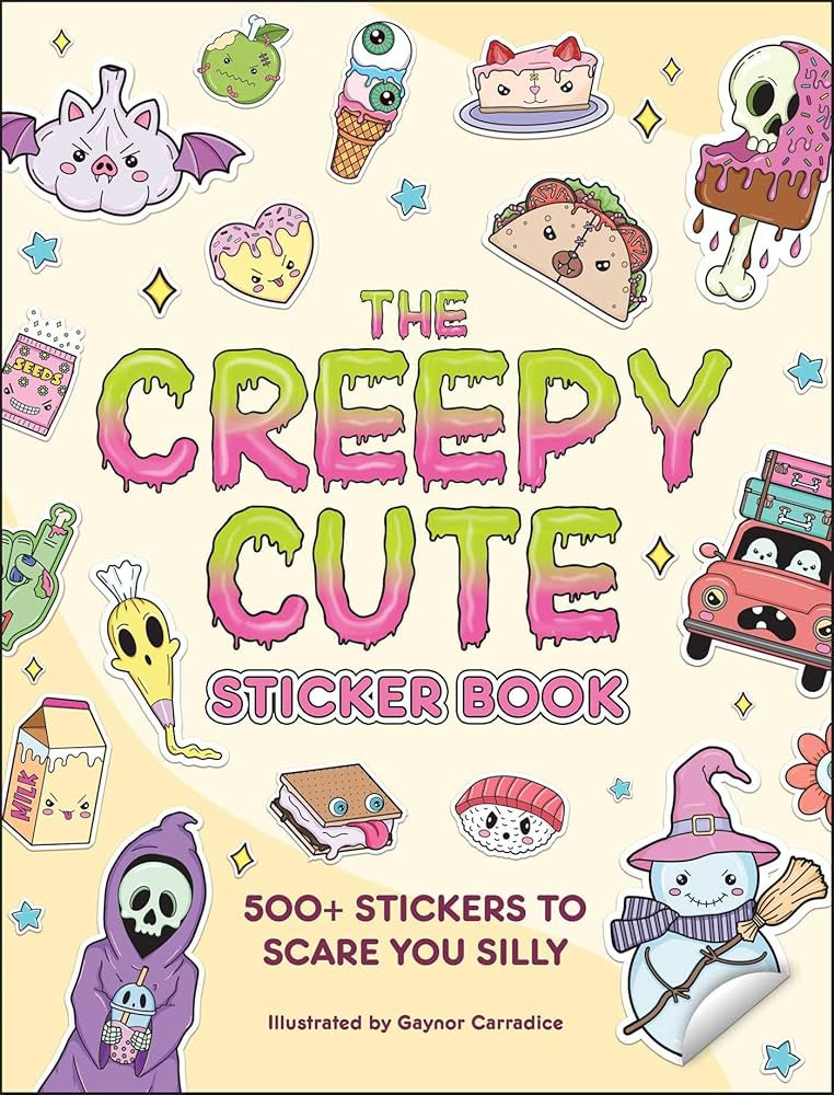 The Creepy Cute Sticker Book: 500+ Stickers to Scare You Silly (Creepy Cute Gift Series) | Amazon (US)
