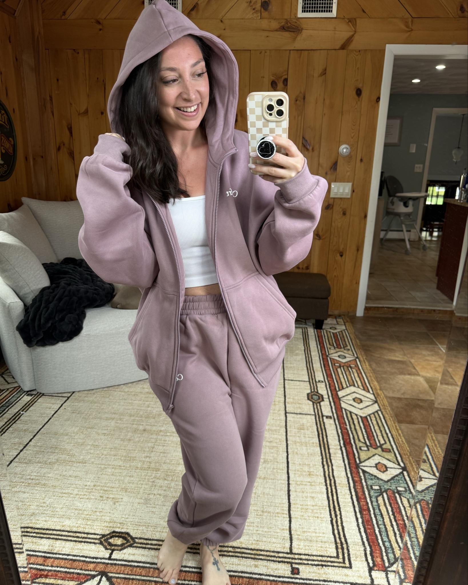 New color drop! Comfrts orchid in the cloud zip! I’m wearing small zip and medium pants. Recommend sizing down one in the zip up!

 Literally the comfiest and cutest OOTD. #comfrt #comfrtclothing #oversized #comfystyle 