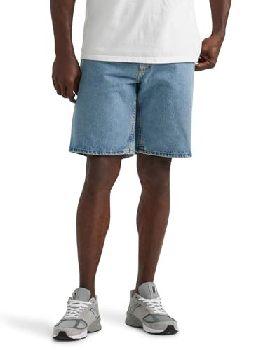 Lee Men's Legendary Relaxed Fit 5-Pocket Denim Short, Light Stone, 42 | Amazon (US)