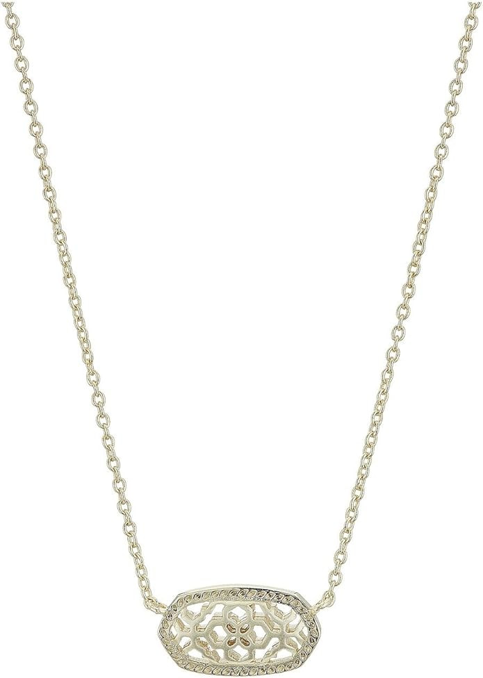 Kendra Scott Elisa Pendant Necklace Gold/Filigree Metal One Size | Amazon (US)