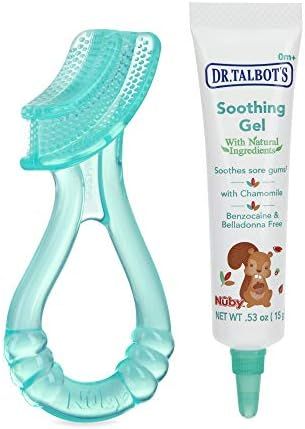 Dr. Talbot's Soothing Gel for Sore Gums with Bonus Silicone Massaging Toothbrush, 0.53 Ounce, Natura | Amazon (US)