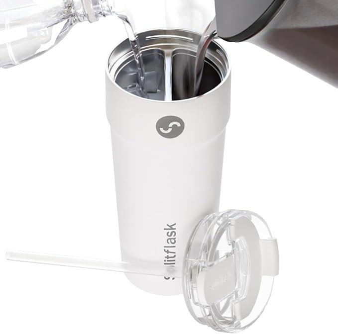 2-in-1 Hot & Cold Vacuum Insulated 30oz Tumblers, Stainless Steel Dual Chamber, Leak-Proof, BPA-F... | Amazon (US)