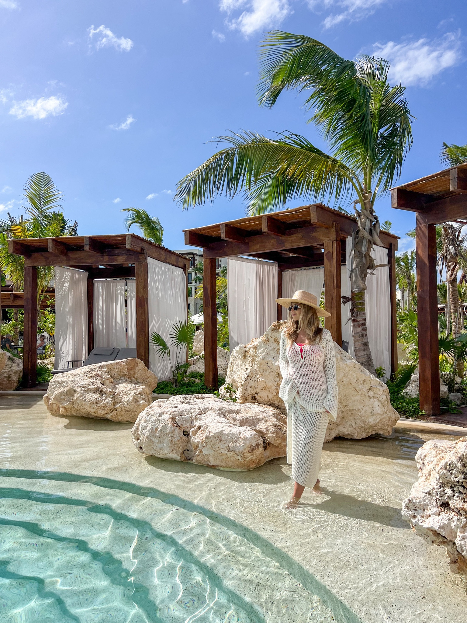 Swimsuit coverup . Meshki cover up. White swimsuit cover up. Western beach hat. Secrets Playa Blanca resort 

#LTKCyberWeek #LTKHoliday #LTKU