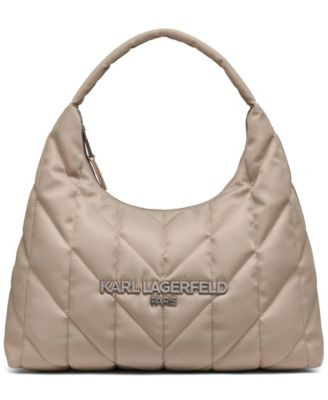 Karl Lagerfeld Paris Voyage Hobo - Truffle | Macy's