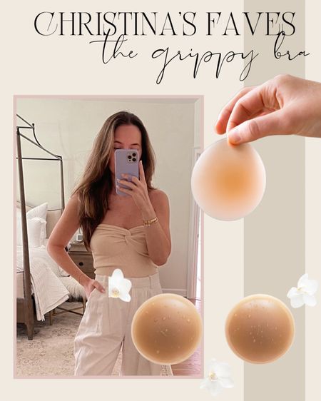 My code is back for the Grippy Bra from Cakes Body! I wear the shade honey. It’s a must have for Summer! 

USE CODE: CHRISTINAT for 10% OFF

These are grippy and not sticky. They adhere using the warmth of your skin. They are THE BEST and stay put.

#LTKstyletip #LTKfindsunder50 #LTKSeasonal